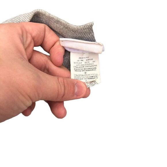 Champion Reverse Weave Crewneck Large Gray Big Logo - Picture 9 of 9